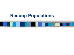 Reebop Populations