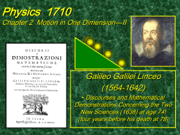1-Dimension Motion-II