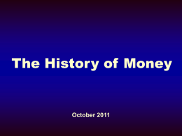 History of Money (PowerPoint)