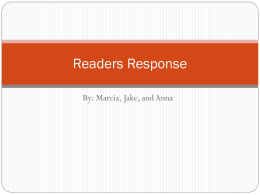 Definition of Readers Response