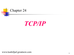 An Internet According to TCP/IP