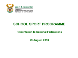 School Sport NF Presentation