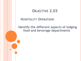 Hospitality Operations