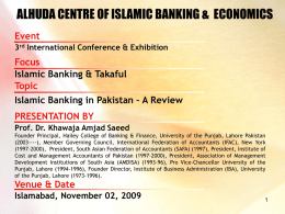 Khawaja Sb Alhuda (Islamic Banking)