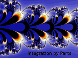 Integration by Parts