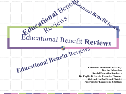 Reviews Educational Benefit - Claremont Graduate University