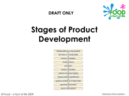 PowerPoint Stages of product development