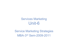 A Service Branding Model