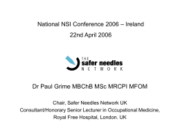 Safer Needles Network