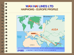 WAN HAI LINES VIETNAM EUROPE PROFILE