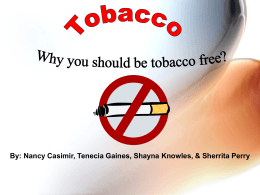 Tobacco powerpoint presentation