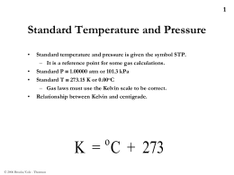BEHAVIOR OF GASES CHAPTER 12