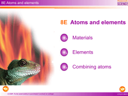 Atoms and Elements ppt File - Watford Grammar School for Boys