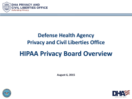 DHA Privacy Board