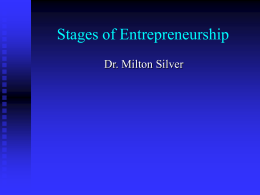 Stages of Entrepreneurship
