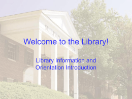 Introduction - Sullivan University Library