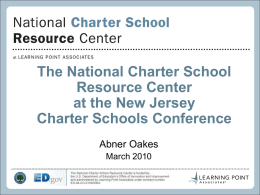 - National Charter School Resource Center