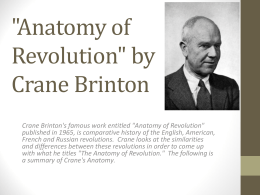 "Anatomy of Revolution" by Crane Brinton