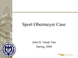 Sport obermeyer case study