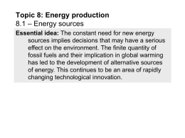 8.1 - Energy sources - IBPhysics2016