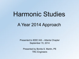 Harmonic Studies