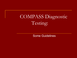COMPASS Diagnostic Testing - Wor