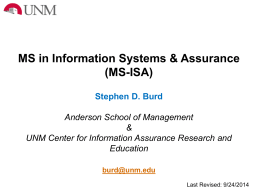 MGT 329 - DBMS Overview