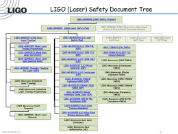 LIGO-G1100150-V2 (LLO Safety Document Emphasis