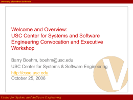 PPT - Center for Systems and Software Engineering