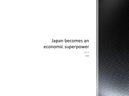Japan becomes an economic superpower