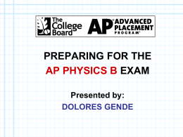 Preparing for the AP Exam