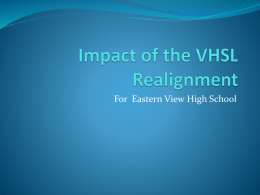Impact of VHSL Realignment