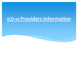 ICD-9-CM vs. ICD-10-CM - ACS Medical Bill Processing Portal