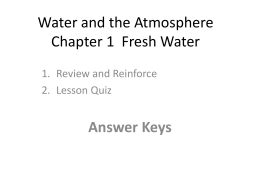 Chapter 1 Fresh Water