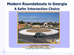 Roundabouts in Georgia
