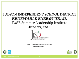 SLI1 - Judson Independent School District