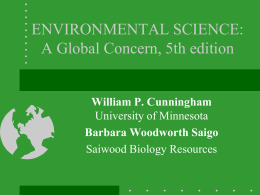 ENVIRONMENTAL SCIENCE