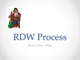 RDW Process - TeacherTube