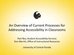 AHEAD 2016 An Overview of Current Processes for Addressing