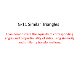 G-22 (7-2) Ratios in similar polygons