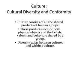 Culture Unit lecture