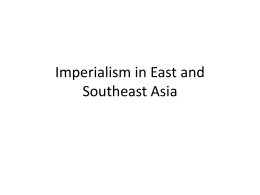 Imperialism in East and Southeast Asia