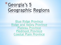 Regions of Georgia ppt