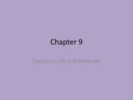 Chapter 9: Carbon in Life and Materials