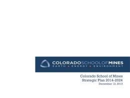 Board Approved Strategic Plan - Inside Mines