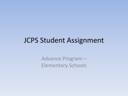 JCPS Student Assignment - JCPScounselorsresource