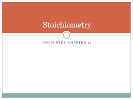 Stoichiometry - BobcatChemistry