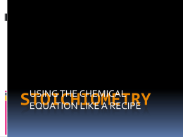 STOICHIOMETRY