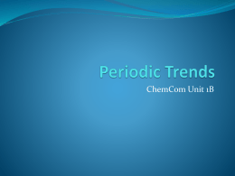 Periodic Trends