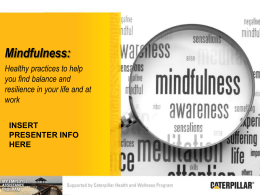 Mindfulness PowerPoint presentation (long - Benefits